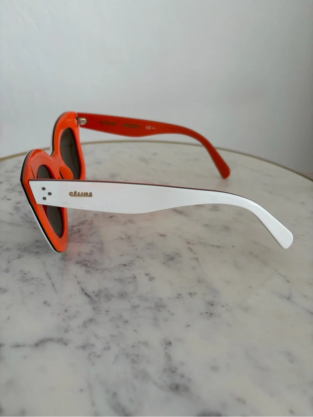 Celine Marta White Sunglasses